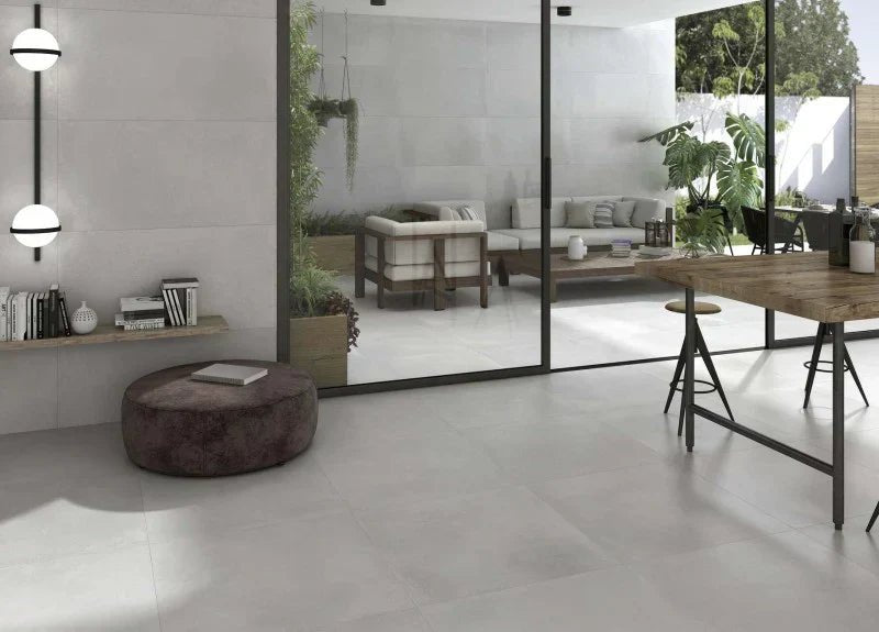 Patroonherhaling bij betonlook tegels voorkomen: Zo krijg je een authentieke vloer - Tegeleend