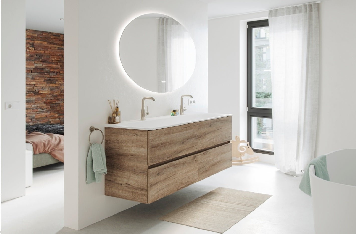 Ronde Badkamer Spiegels, Uitnodigende designs - Tegeleend