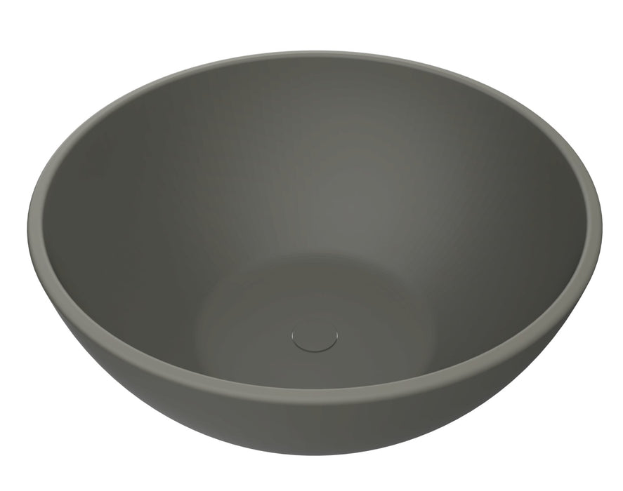 Arcqua Prince opbouw waskom rond 38 mat beton - Tegeleend