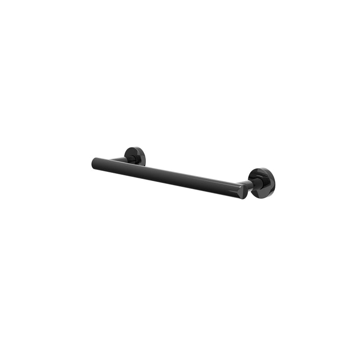 Badgreep 30cm enkel Zwart chroom PVD - Tegeleend