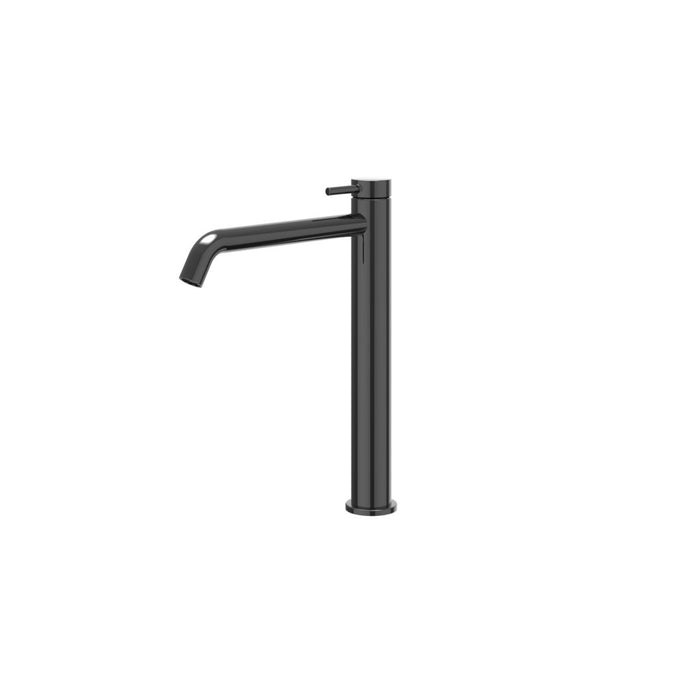 Eenhendel wastafelmengkraan opbouw model Bond Zwart Chroom, coldstart - Tegeleend