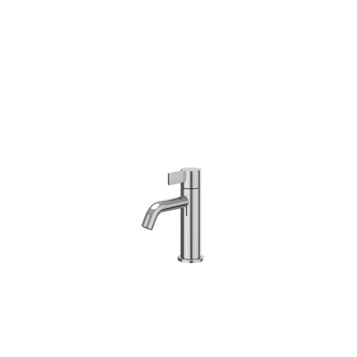 Eenhendel wastafelmengkraan opbouw model Pact Chroom, coldstart - Tegeleend
