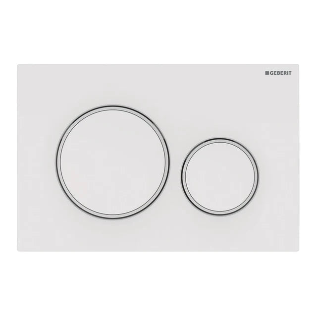 Geberit Bedieningspaneel - Sigma 20 - Glans Wit (met mat wit) - Tegeleend