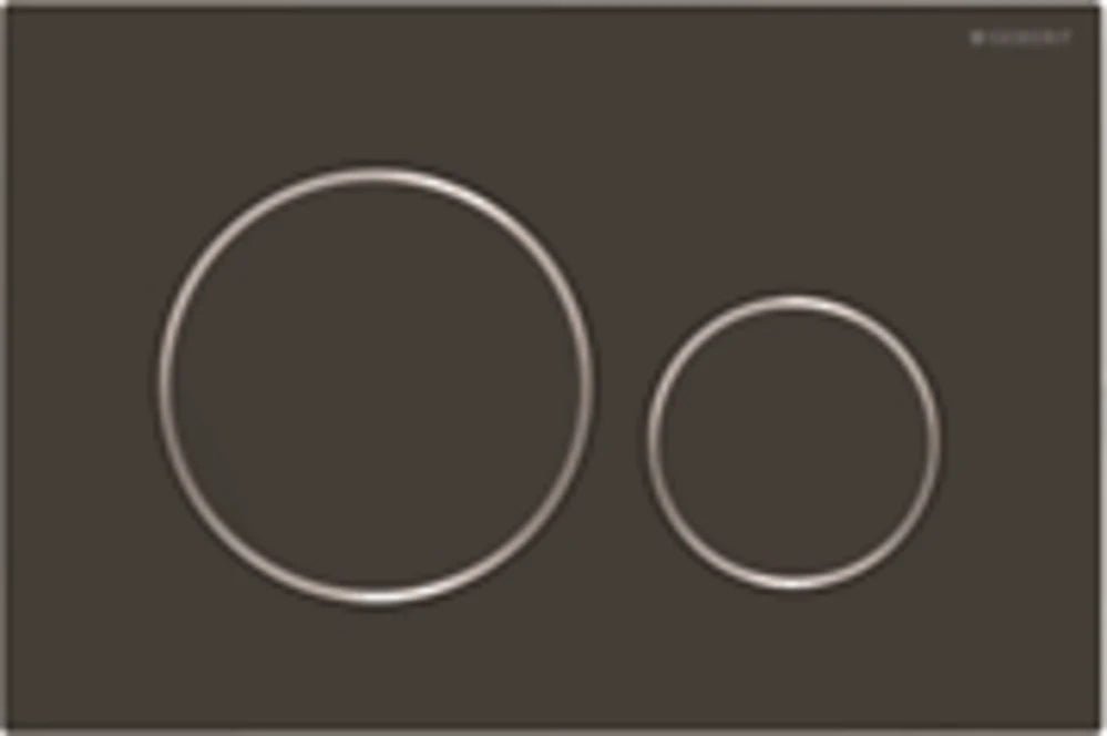 Geberit Bedieningspaneel - Sigma 20 - Mat zwart (met glans verchroomd) - Tegeleend