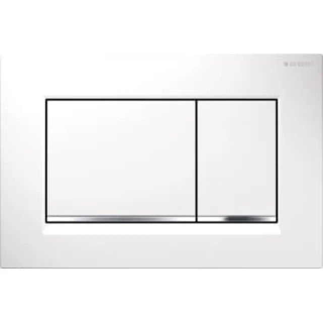 Geberit Bedieningspaneel - Sigma 30 - Glans Wit (met glans verchroomd) - Tegeleend