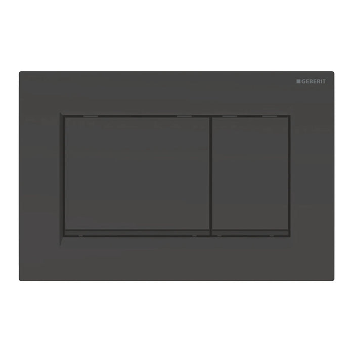 Geberit Bedieningspaneel - Sigma 30 - Glans zwart (met mat zwart) - Tegeleend