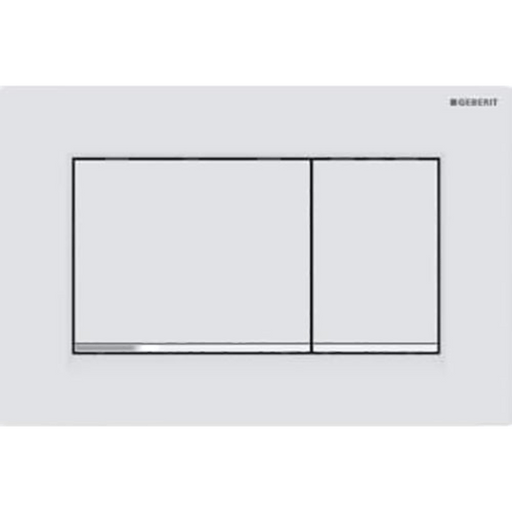 Geberit Bedieningspaneel - Sigma 30 - Mat Wit (met glans wit) - Tegeleend