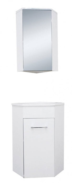 Lena hoekfonteinmeubel compleet 30,3 cm glans wit - Tegeleend