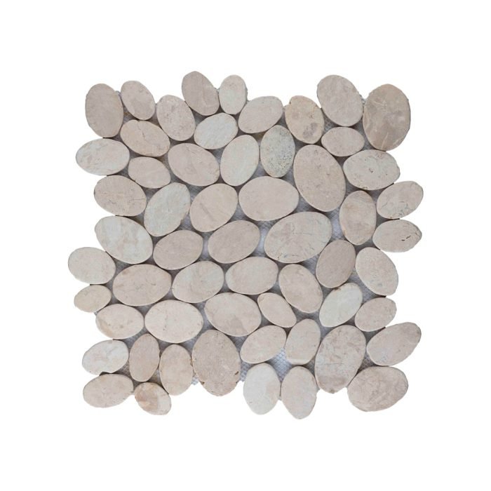 Mosaic oval cream 30x30 - Tegeleend