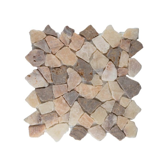 Mosaic Regular mix onyx - sunset brown 30x30 - Tegeleend