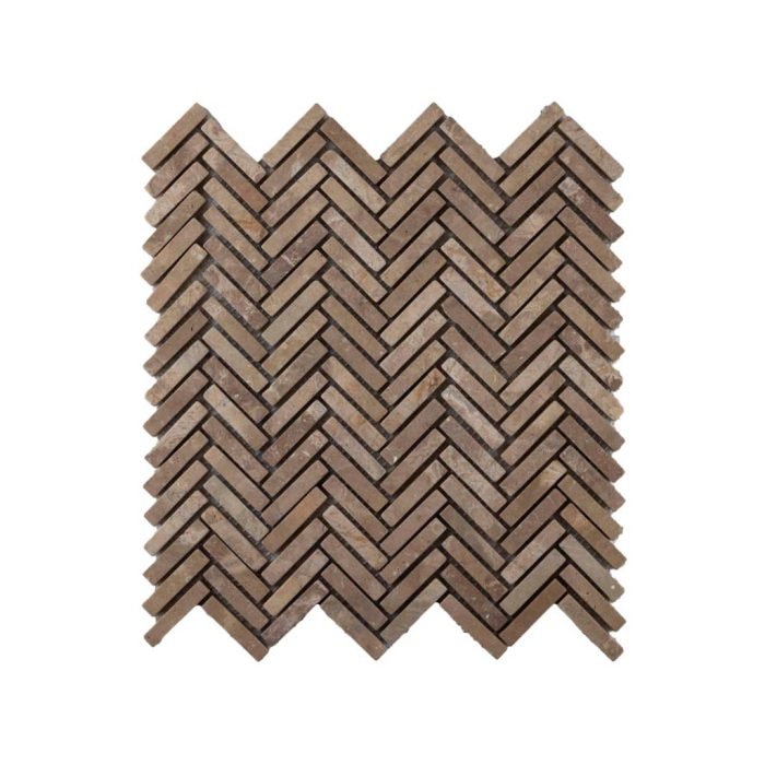 Parquet Fishbone 1 x 4.8 light brown 30x30 - Tegeleend