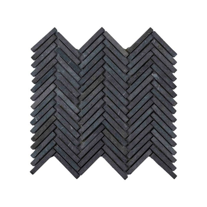 Parquet Fishbone 1 x 7.3 grey 30x30 - Tegeleend