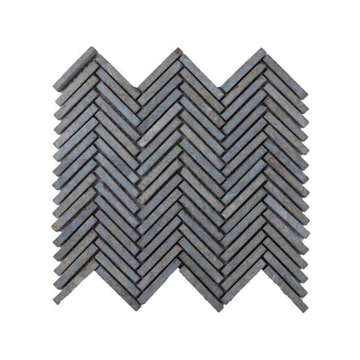 Parquet Fishbone 1 x 7.3 light grey 30x30 - Tegeleend