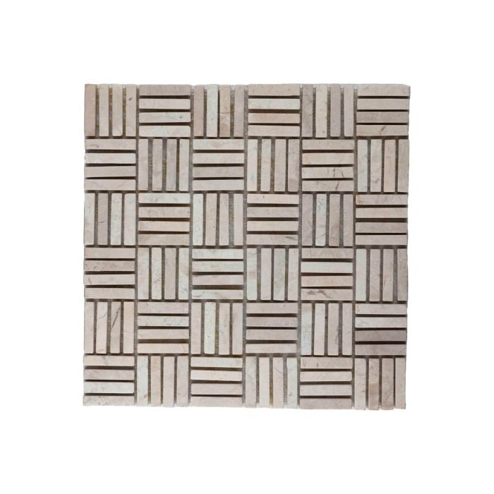 Parquet Split 1 x 4.8 cream 30x30 - Tegeleend