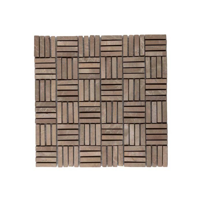 Parquet Split 1 x 4.8 light brown 30x30 - Tegeleend