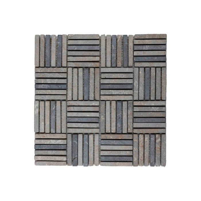 Parquet Split 1 x 7.3 light grey 30x30 - Tegeleend