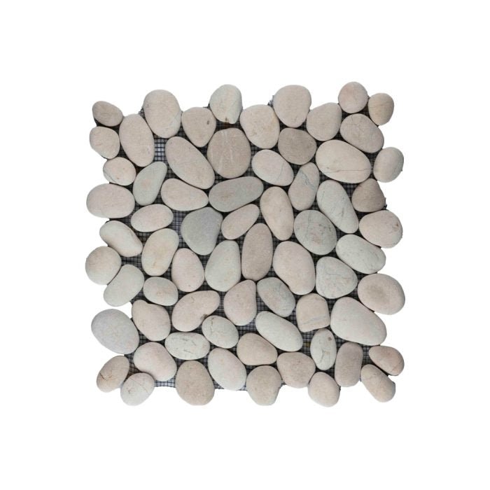 Pebble Regular white 30x30 - Tegeleend