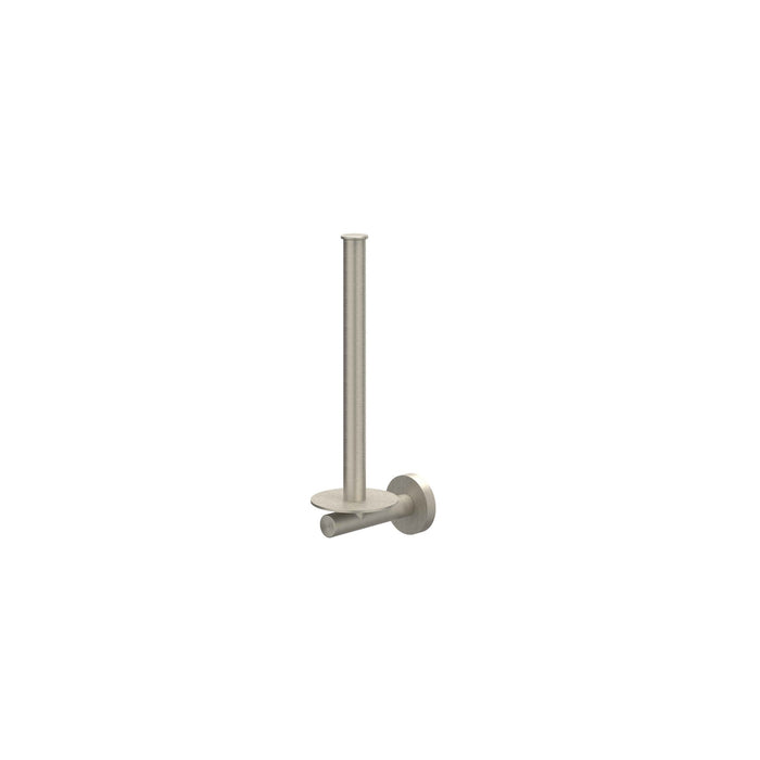 Reserverolhouder wandmodel, 2 rollen Geborsteld nickel PVD - Tegeleend