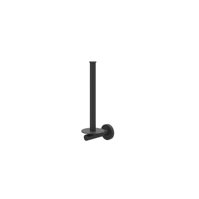 Reserverolhouder wandmodel, 2 rollen Mat zwart PED - Tegeleend