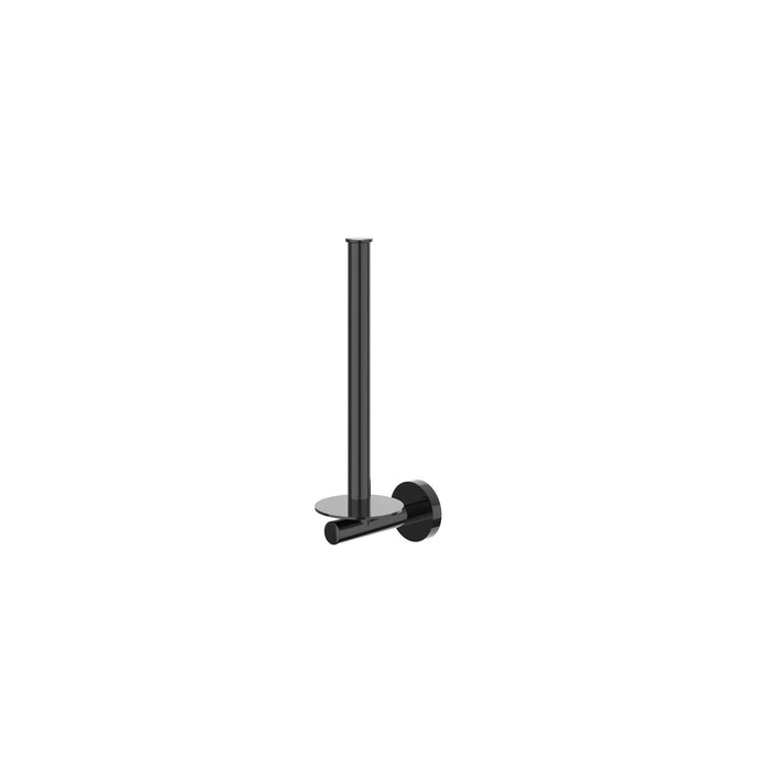 Reserverolhouder wandmodel, 2 rollen Zwart chroom PVD - Tegeleend