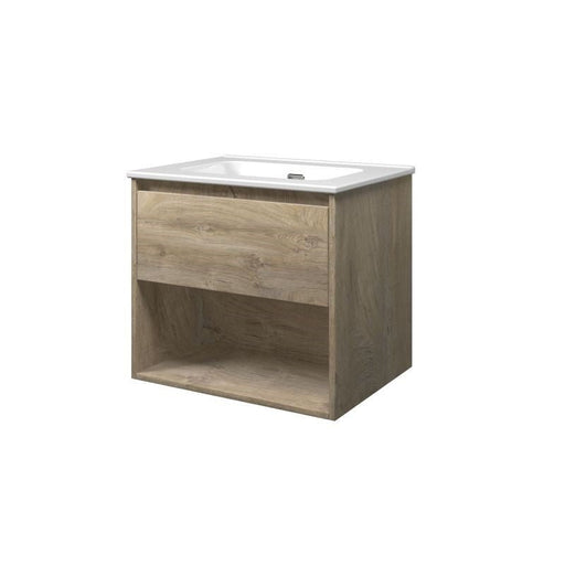 Set porselein Elegant wastafel en onderkast met schap 1000x460x540 - Tegeleend