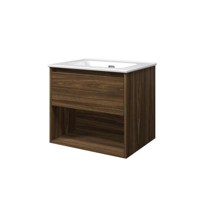 Set porselein Elegant wastafel en onderkast met schap 800x460x540 - Tegeleend