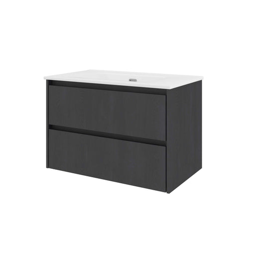 Set porselein Elegant wastafel en onderkast symmetrisch 600x460x540 - Tegeleend