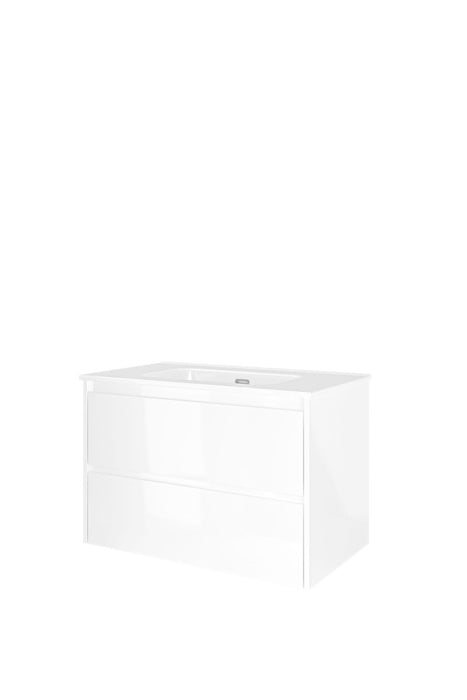 Set porselein Elegant wastafel en onderkast symmetrisch 600x460x540 - Tegeleend