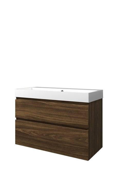 Set porselein Loft wastafel en onderkast a - symmetrisch 1200x460x700 - Tegeleend