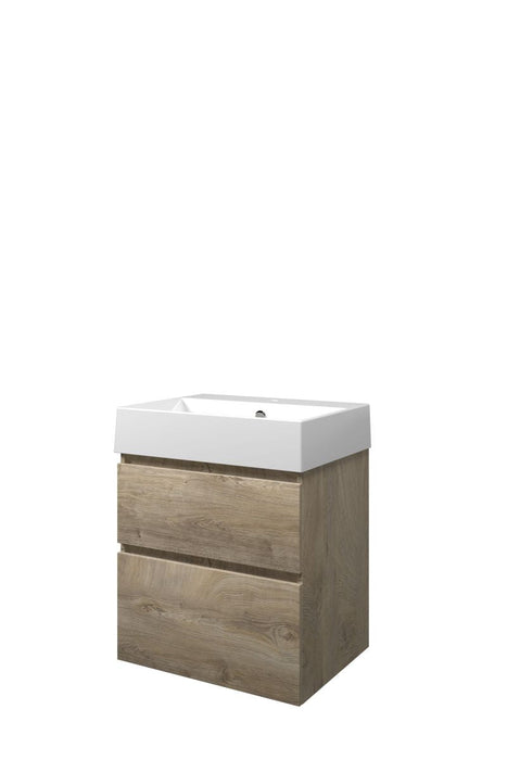 Set porselein Loft wastafel en onderkast a - symmetrisch 600x460x700 - Tegeleend