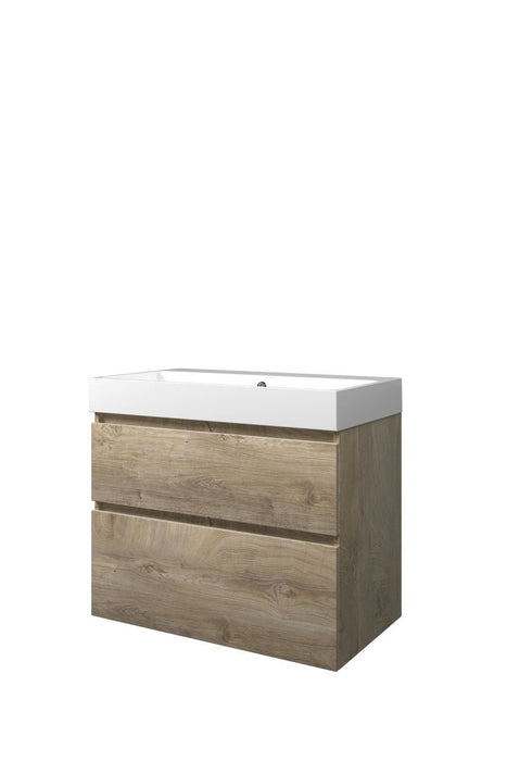 Set porselein Loft wastafel en onderkast a - symmetrisch 800x460x700 - Tegeleend