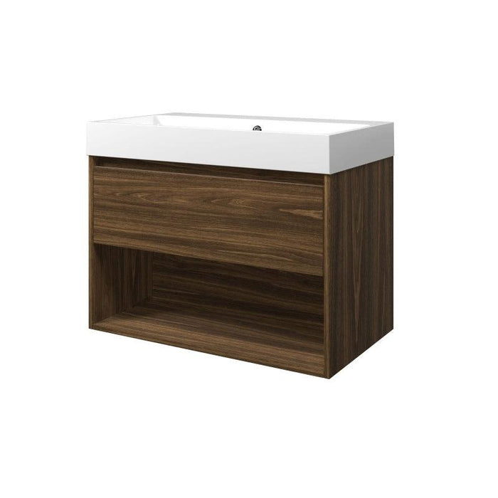 Set porselein Loft wastafel en onderkast met schap 800x460x620 - Tegeleend