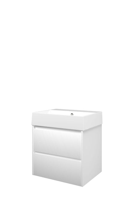 Set porselein Loft wastafel en onderkast symmetrisch 600x460x620 - Tegeleend