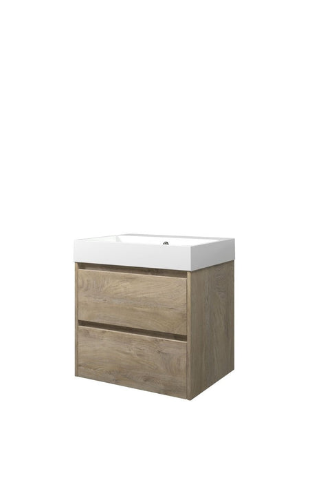 Set porselein Loft wastafel en onderkast symmetrisch 800x460x620 - Tegeleend