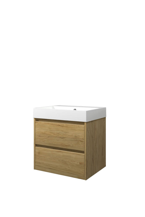 Set porselein Loft wastafel en onderkast symmetrisch 800x460x620 - Tegeleend