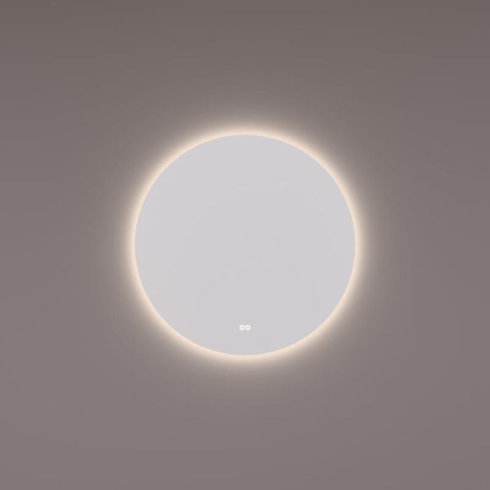 Spiegel ROND 80cm met indirecte LED verlichting rondom + spiegelverwarming - Tegeleend