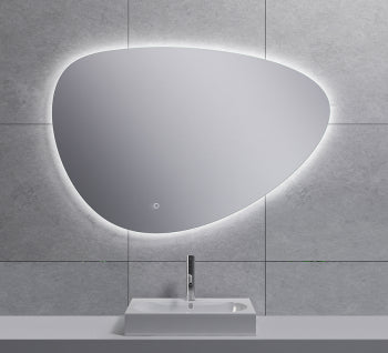 Uovo spiegel ovaal met LED, dimbaar en spiegelverwarming 100 cm - Tegeleend