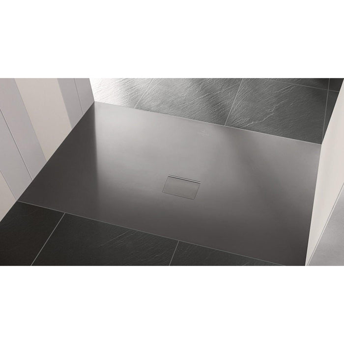 V&B Squaro Infinity douchebak 100x90x4cm grey - Tegeleend