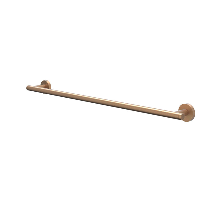 Wandhanddoekrek 60cm enkel Geborsteld mat koper PVD - Tegeleend