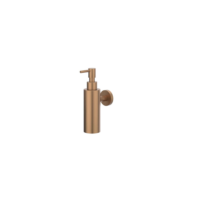 Zeepdispenser wandmodel Geborsteld mat koper PVD - Tegeleend