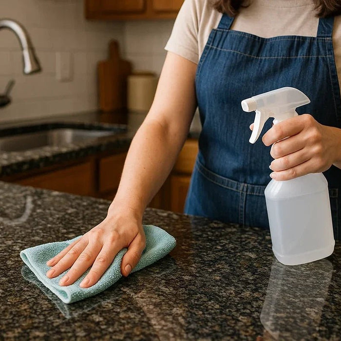 Graniet onderhouden en schoonmaken: wat werkt en wat je moet vermijden - Tegeleend