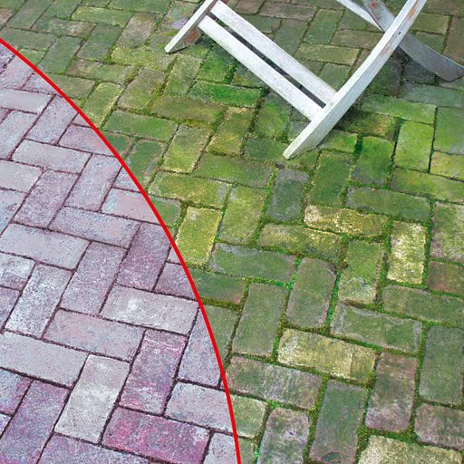Groene aanslag op terrastegels verwijderen (en voorkomen) - Tegeleend