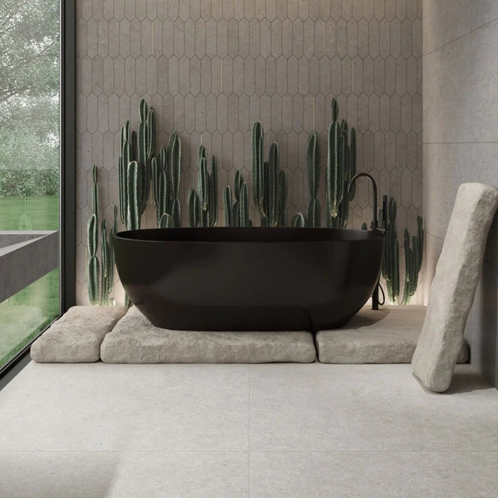 Modern, strak en verrassend warm: De Durstone Somport betonlook vloer - Tegeleend