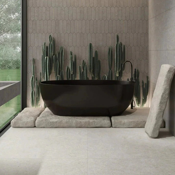 Modern, strak en verrassend warm: De Durstone Somport betonlook vloer - Tegeleend