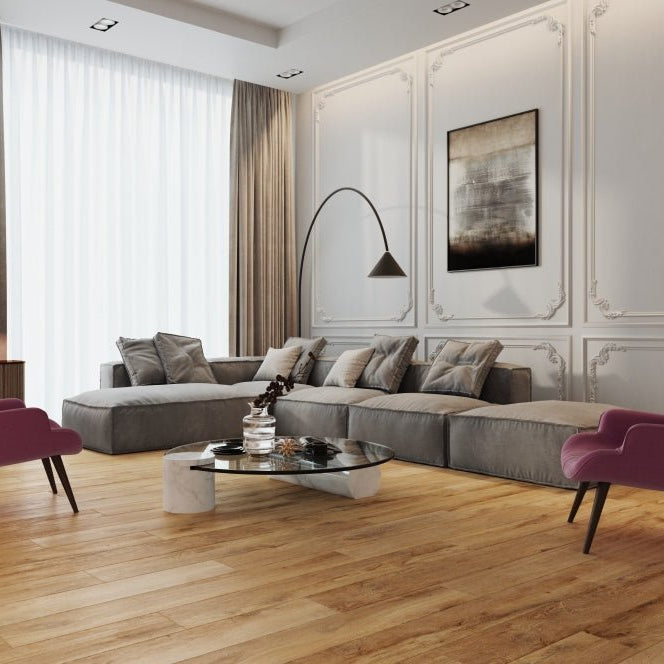 Sfeervol en mega sterk: Keramische houtlook tegels - Tegeleend