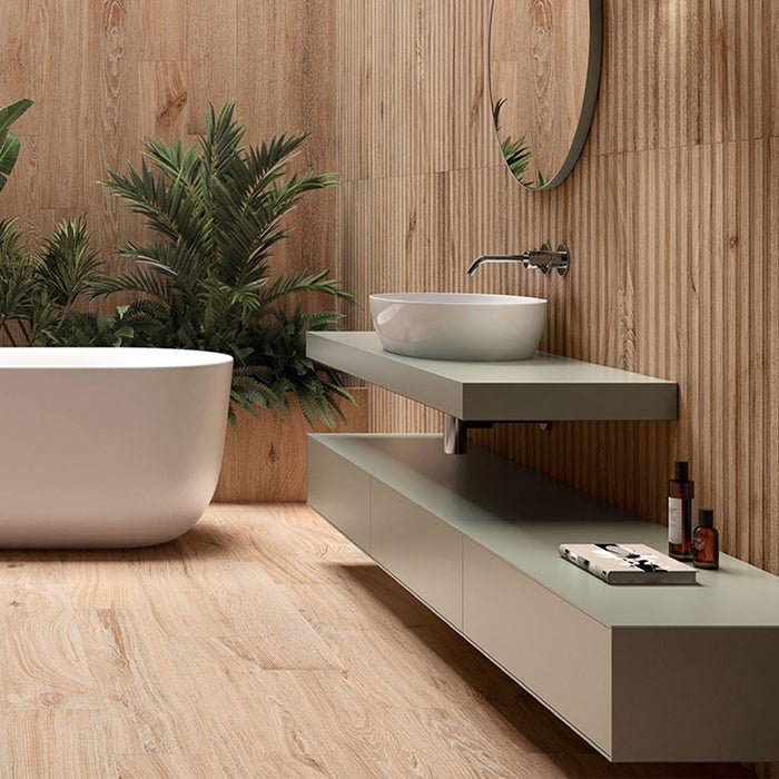 Tegels leggen op een houten vloer: zo doe je het goed - Tegeleend