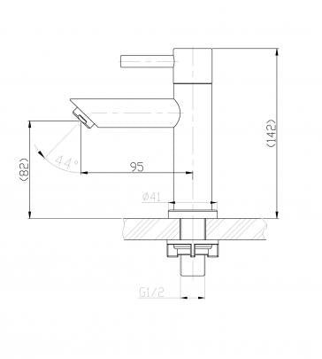 304 Imola fonteinkraan 1/2" RVS - Tegeleend
