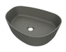 Arcqua Rocker opbouw waskom organisch l/r 50*37 mat beton - Tegeleend