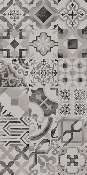 Castelvetro Cementine Mix Soggetti B/N 20x20 - Tegeleend
