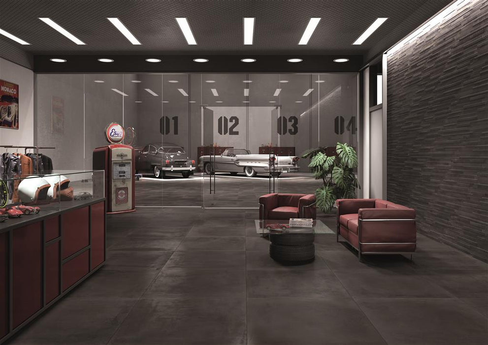 Cerdomus Le Garage Charcoal Matt 100x100 (R) - Tegeleend